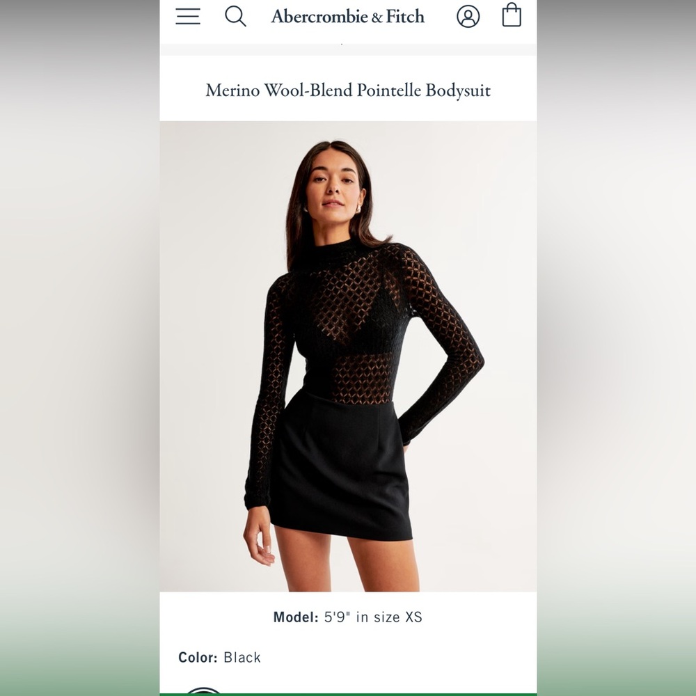 Merino Wool-Blend Pointelle Bodysuit